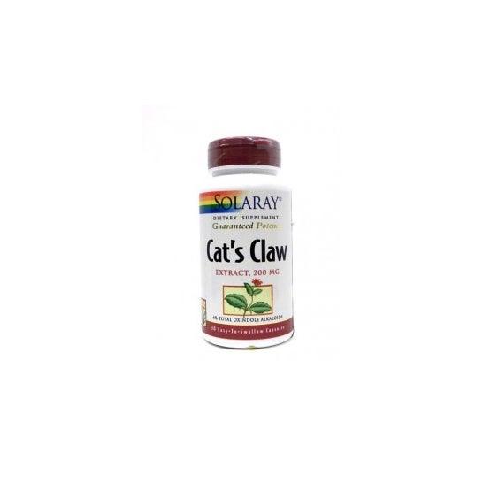 Solaray Uña Gato Cáps 200 mg