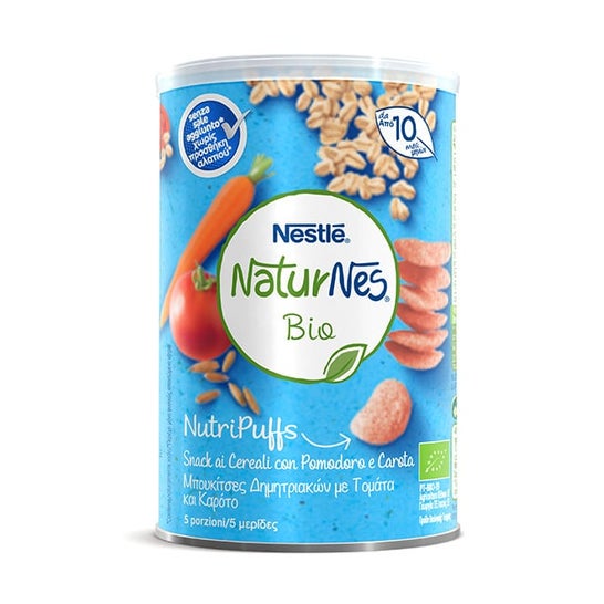 NaturNes Bio NutriPuffs Tomate y Zanahoria 5 Sobres