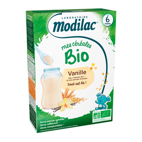 Modilac Organic cereals vanilla (250g) - Alimentación del bebé
