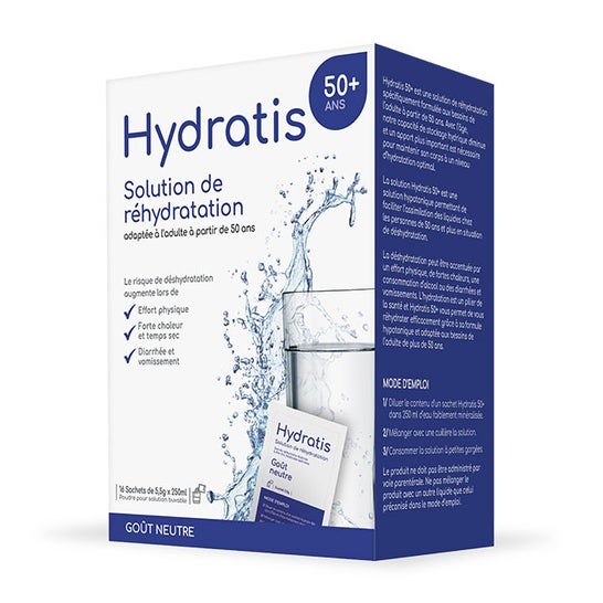 Hydratis 50+ Rehidratante Neutro 16 Sobres