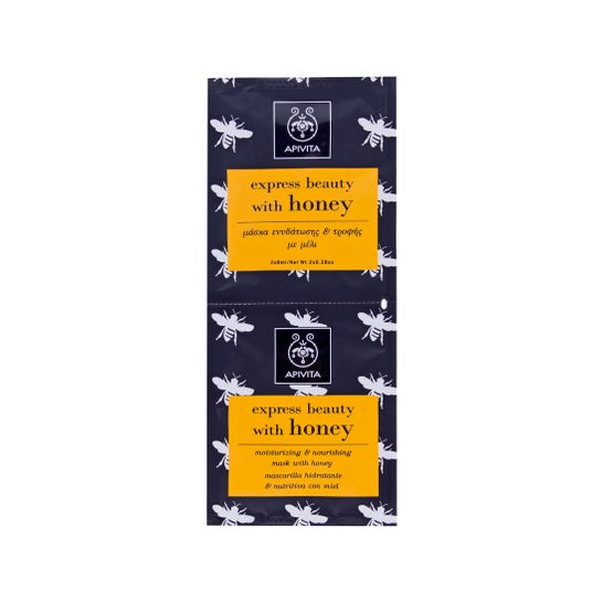 Apivita Express Beauty Moisturising-Nutritional Honey Mask 2utsx8ml