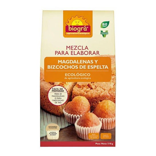 Bioga Mixed Sponge Cake Madalenas Bio 518 g