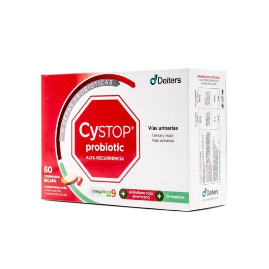 Cystop Probiotic High Recurrence 60 Componenten van Cystop Probiotic High Recurrence 60 Comp