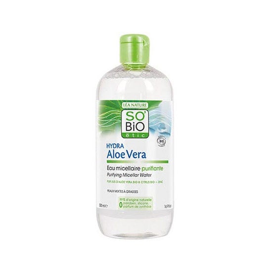 So Bio Etic Agua Micelar Hidratante Aloe Vera 500ml