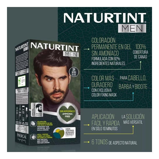 Naturtint Kit Tinte Men 3N Castaño Oscuro Naturtint Kit Tinte Men 3N Castaño Oscuro