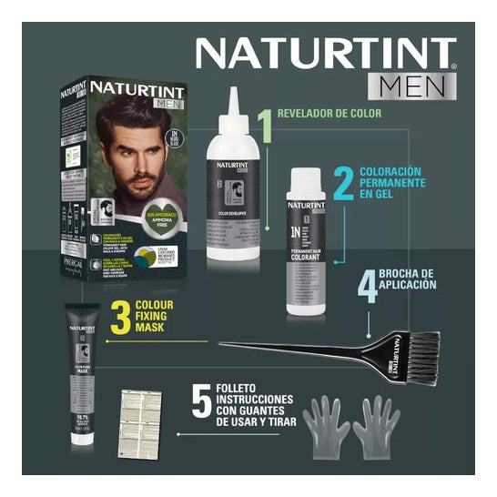 Naturtint Kit Tinte Men 3N Castaño Oscuro Naturtint Kit Tinte Men 3N Castaño Oscuro