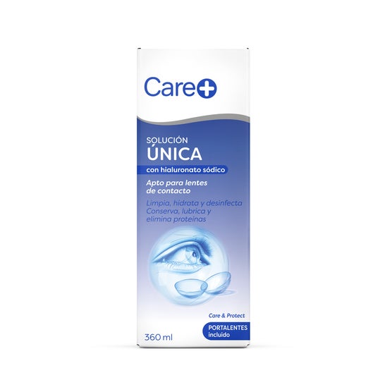 Care+ Líquido de Lentillas con Hialuronato Sódico 360 ml