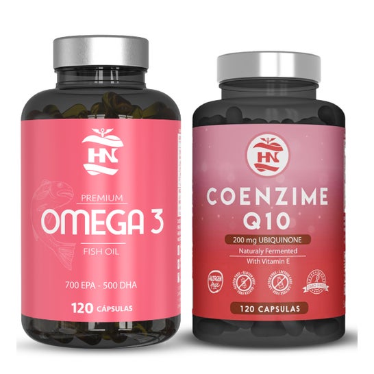 HN Pack Premium Omega 3 120 caps + Coenzima Q10 120 caps