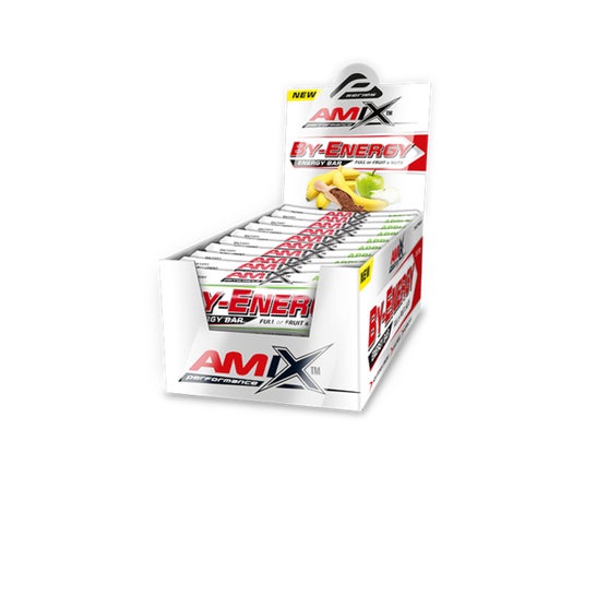 Amix Performance By-Energy Bars Manzana Verde 20x50g