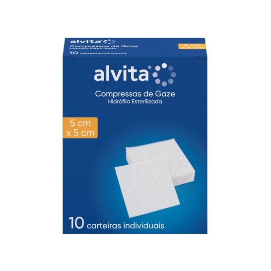 Alvita Compressa Gaze Esterilizada 5x5cm 10 Unidades Alvita Compressa Gaze Esterilizada 5x5cm 10 Unidades