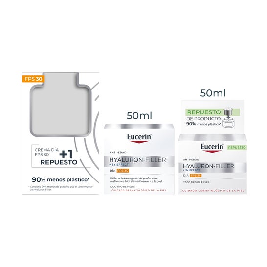 Eucerin Antiedad Hyaluron Filler Día FPS30 + Recarga