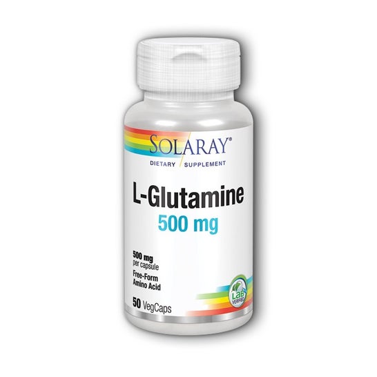 Solaray L-Glutamin 500mg 50 kapsler