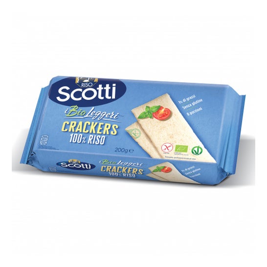Riso Scotti Bio Leggeri Crackers 100% Arroz Sin Gluten 200g