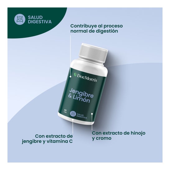 Docmorris Jengibre & Limón 60 comp