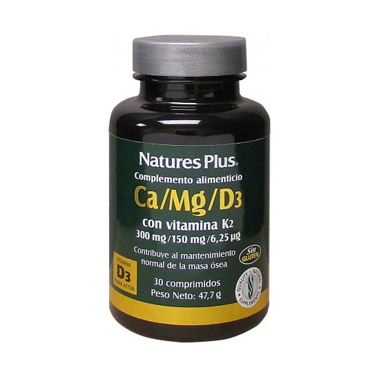 Nature's Plus Calcium Magnesium D3 mit Vitamin K2 30Comp