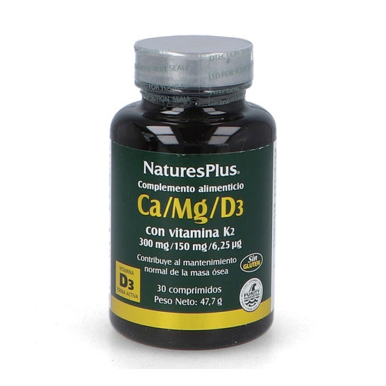 Nature's Plus Calcio Magnesio D3 con Vitamina K2 30Comp