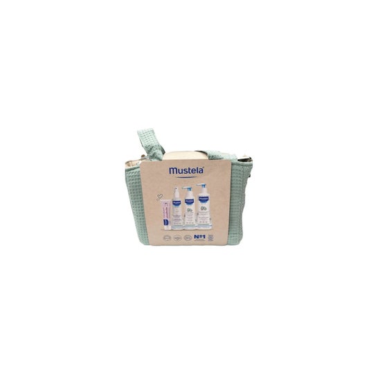 Mustela Bebé Set Neceser Bolsa Carrito Menta Piel Normal