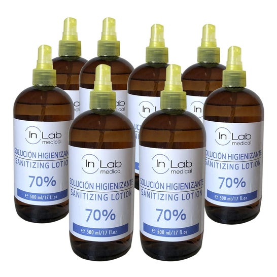 Inlab Medical® solución higienizante 500 ml (8 uds.)