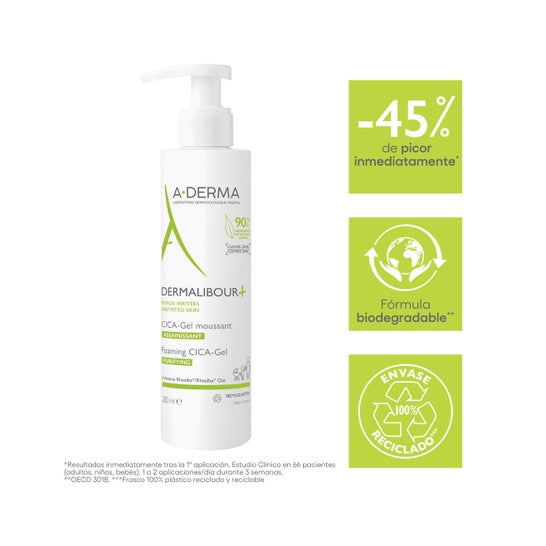 A-Derma Dermalibour+ CICA Gel Espumoso 200 ml