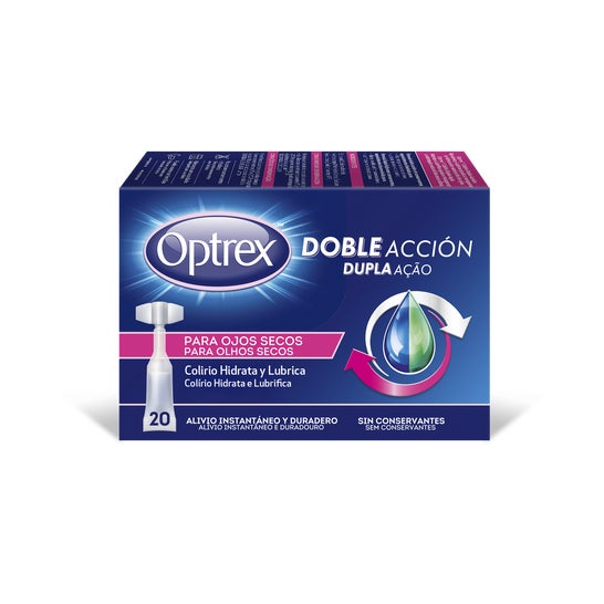 Optrex Doble Acción Colirio Para Ojos Secos 20x0,5ml