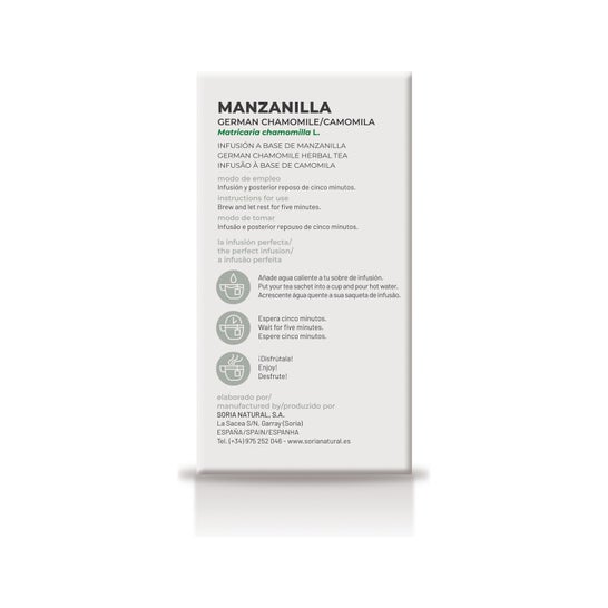 Soria Natural Manzanilla Infusión 20 filtros