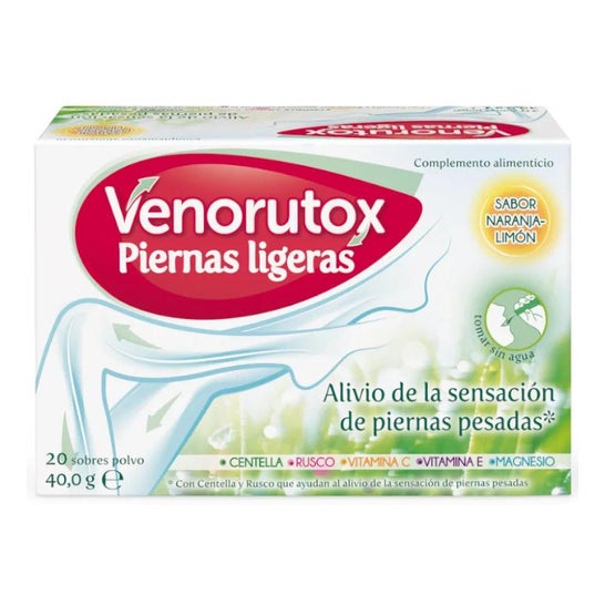 Venorutox light legs orange-lemon flavour 20 sachets Venorutox light legs orange-lemon flavour 20 sachets