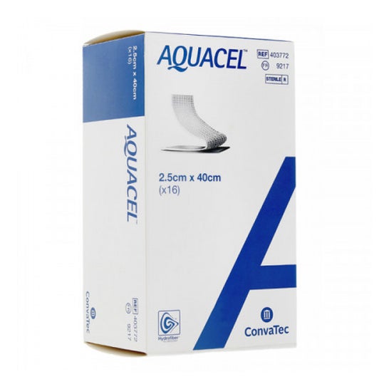 Aquacel Apósito 2.5x40cm Hidrofibra 16uds Aquacel Apósito 2.5x40cm Hidrofibra 16uds