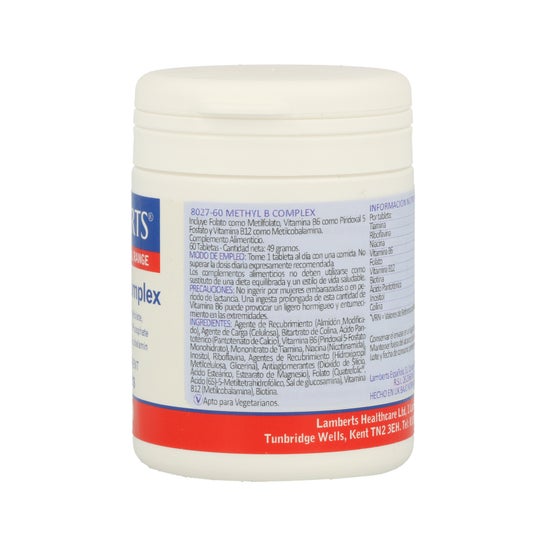 Lamberts Methyl B Complex 60 Comprimidos