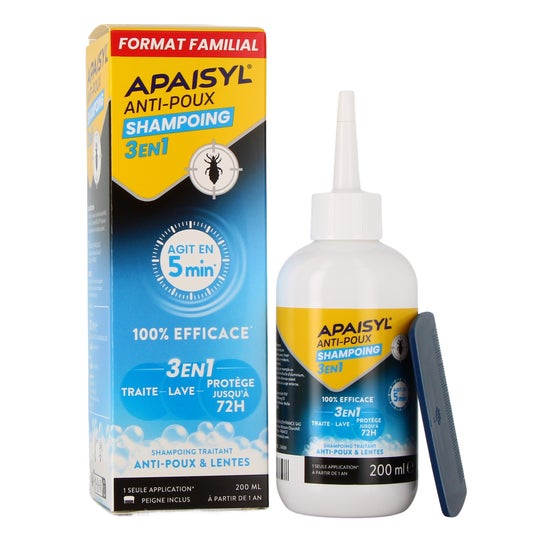 Apaisyl Lusechampú 3 i 1 200 ml