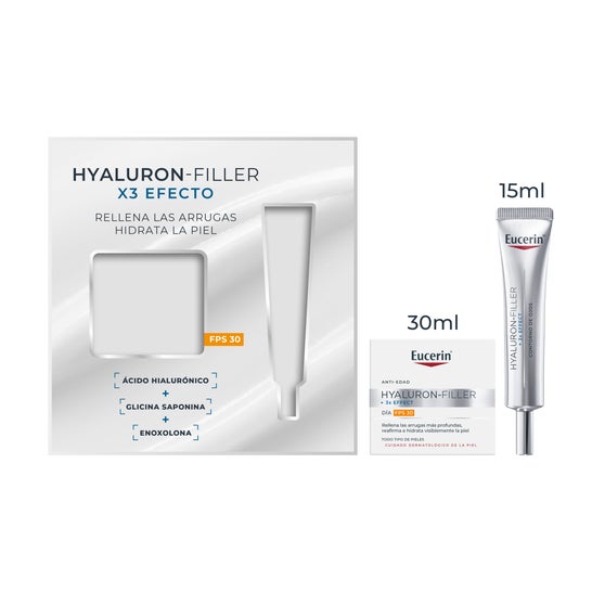 Eucerin Pack Hyaluron Filler 3x Effect Día SPF30 + Contorno de Ojos