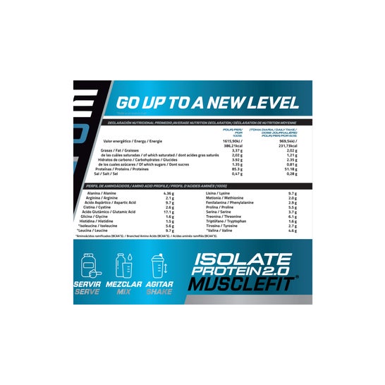 MuscleFit ISOLATE Protein CFM Creación de Músculo Sabor Brownie 2kg