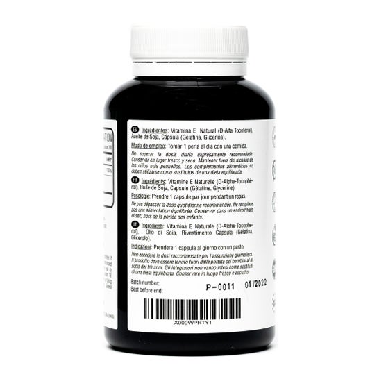 Hivital Foods Vitamina E Natural 400 UI 200 Perlas (6 meses)