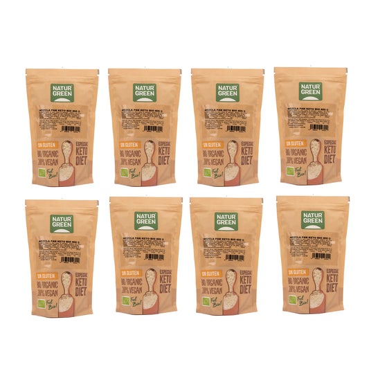 NaturGreen Pack Mezcla Pan Keto 8x400g