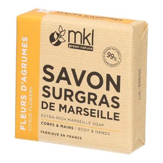 MKL Jabón de Marsella Sobreengrasado Extra Rico Flores Cítricas 100 g