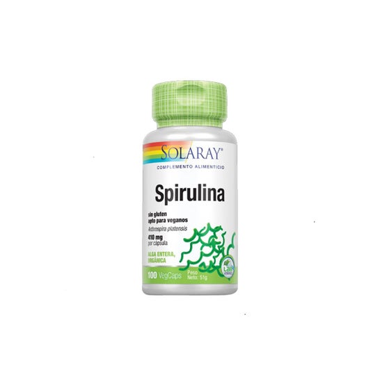 Solaray Spirulina 410mg 100 Comprimidos