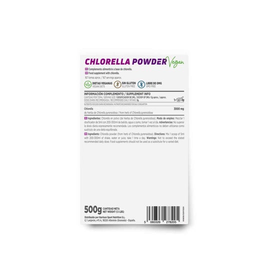 HSN Chlorella en Polvo Sin Sabor 500 g