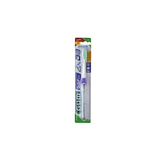 GUM® cepillo dental ortodoncia viaje 125 1 ud