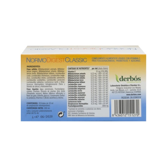 Derbos NormoDigest Classic 20 viales