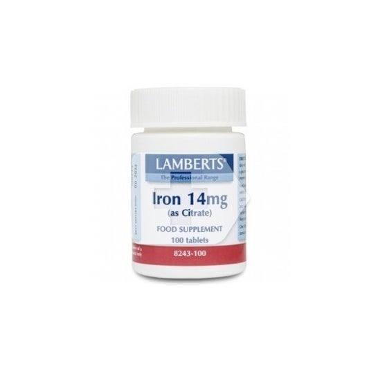 Lamberts Iron 14mg 100 tabletas