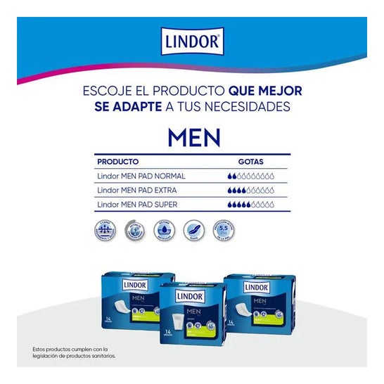 Lindor Men Pad Extra 14uds Lindor Men Pad Extra 14uds
