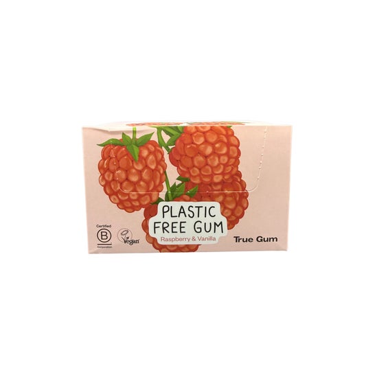 True Gum Bezcukrowe Gumy Malina i Wanilia 24x21 g