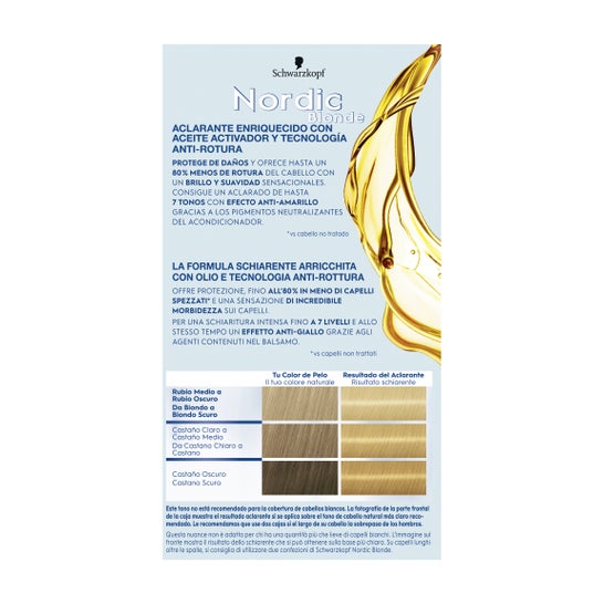 Schwarzkopf Nordic Blonde L1 Aclarante Intensivo 1ud