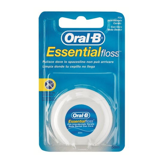 Oral-B Essential Floss seda dental con cera 50m 1ud