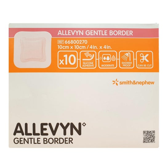 Allevyn Gentle Border 10x10cm 10uds