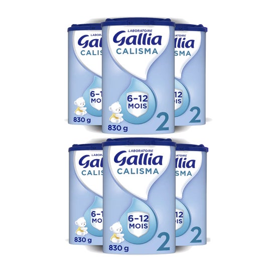 Gallia Calisma Pack Leche Infantil 2 6-12M 6x830 g