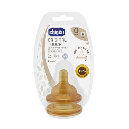 Chicco Original Touch Nipple 0M+Normal Flow 2pcs