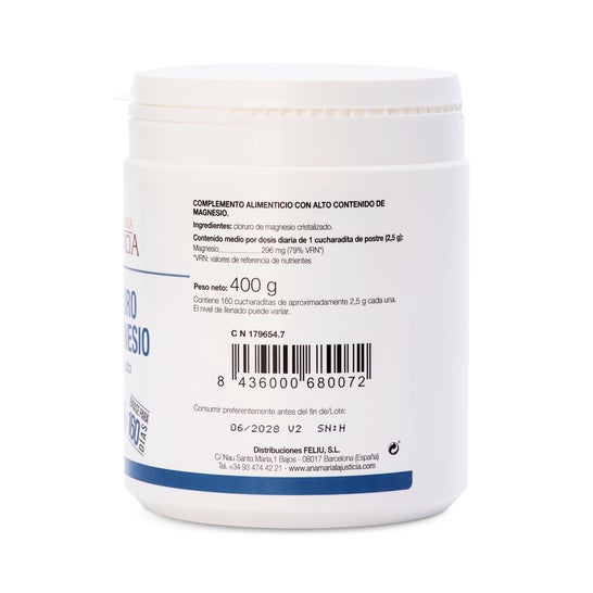 Ana Maria Lajusticia Cloruro de Magnesio Cristalizado 400g