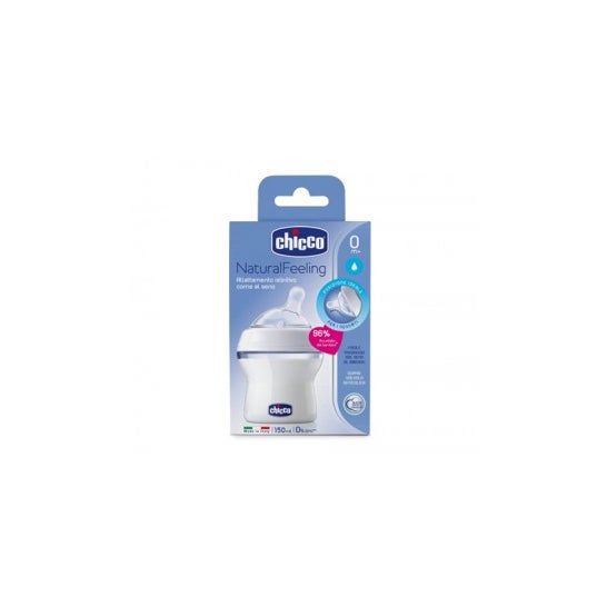 Chicco Biberón Wellbeing Popfriends Silicona +0 M 150 ml
