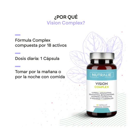 Nutralie Vision Complex de Luteína+Zeaxantina+Astaxantina Ojos 60caps