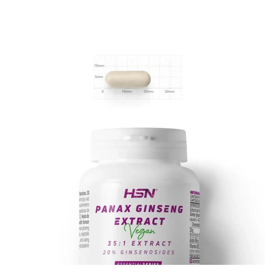 HSN Extracto de Panax Ginseng 35:1 400mg 120vcaps
